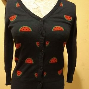 ModCloth Watermelon cardigan